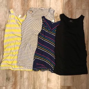 Lot of 4 Maternity Tanks